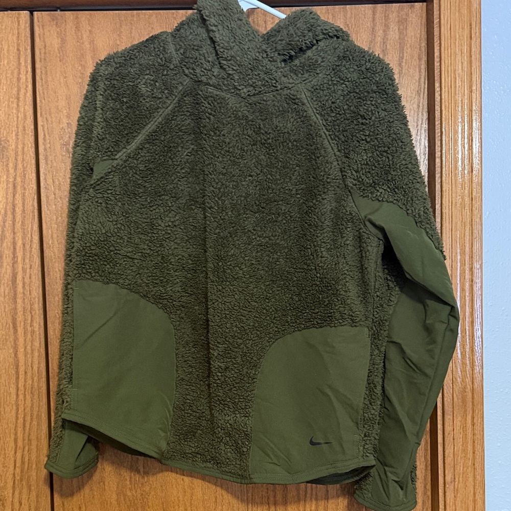 Nike Forest Green Sherpa Hoodie